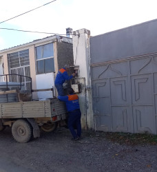 Tap Qaraqoyunlu kəndində elektrik təsərrüfatı sahəsində cari təmir işləri həyata keçirilir