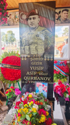 Goranboyda şəhid Qurbanov Yusif Asif oğlunun il dönümü ilə bağlı məzarı ziyarət olundu