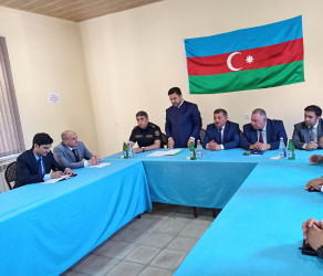 Goranboyda “Konstitusiya və Suverenlik İli” ilə bağlı “dini etiqad azadlığının təmin edilməsi, dövlət-din münasibətlərinin tənzimlənməsi və dini mərasimlərin keçirilməsi məqsədilə aidiyyətı qurumların fəaliyyətinin əlaqələndirilməsi” mövzusunda   tədbir keçirildi