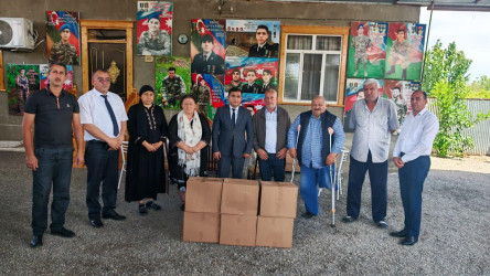 Goranboyda Qurban bayramı münasibəti ilə 500-dən çox ailə ziyarət olunaraq bayram sovqatları təqdim olundu
