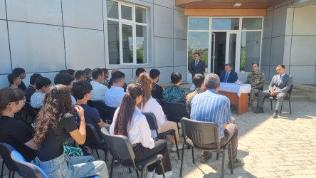 Goranboyda Silahlı Qüvvələr Günü ilə bağlı tədbir keçirildi.