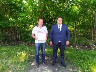 Goranboy rayon İcra Hakimiyyəti tərəfindən, Qurban bayramı mübasibətilə şəhid, qazi, çernobıl əlili və aztəminatlı ailələrə bayram sovqatları verildi