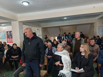 Goranboyda növbəti səyyar qəbul  Yəhərçi Qazaxlar kəndində keçirildi
