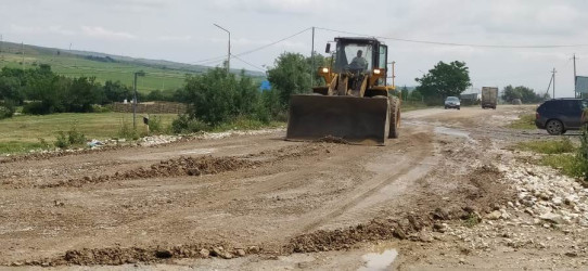 Goranboy rayonunda yağan leysan yağışların fəsadları aradan qaldırıldı