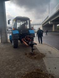 Goranboyda əsas turizm marşurutları üzrə yolkənarı ərazilərin abadlaşdırılması və ağac əkininə hazırlıq işləri davam etdirilir.