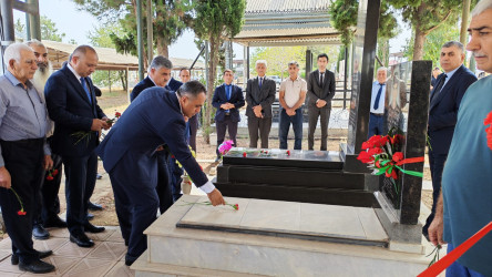 Goranboy rayon Xanqərvənd kənd qəbirstanlığında şəhidlərimizin məzarları ziyarət olundu
