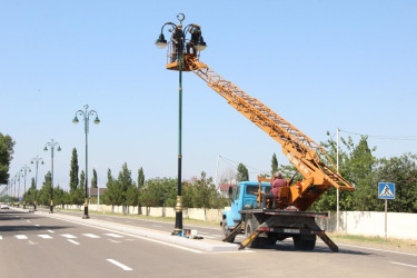 Goranboyda genişmiqyaslı abadlıq və yenidənqurma işləri davam etdirilir