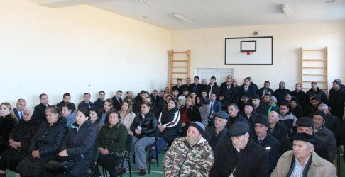 Goranboyda növbəti səyyar qəbul Dəyirmanlar kəndində keçirildi