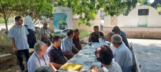 Rəhimli kəndində  “fərdi-yaşayış evlərinə içməli suyun çəkilməsi”  ilə bağlı, işgüzar görüş keçirildi.