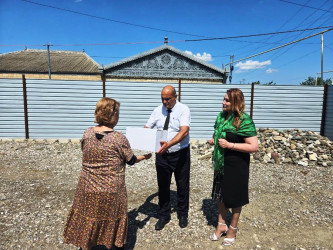 Goranboyda Qurban bayramı münasibətilə şəhid, qazi və aztəminatlı ailələr ziyarət olundu, bayram sovqatları verildi