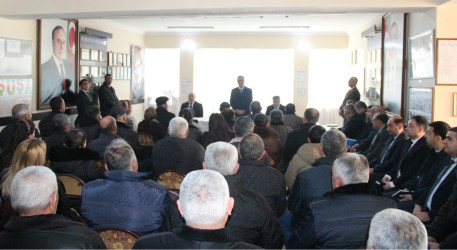 Goranboyda yeni ilin ilk səyyar qəbulu Əlirzalı kəndində keçirildi