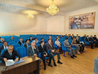 Goranboy rayon İcra Hakimiyyətində Aparat iclası keçirildi.