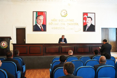 Goranboy rayon İcra Hakimiyyətində aparat iclası keçirildi