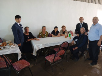 Goranboyda Vətən müharibəsi şəhidi İxtiyar İlqaroğlunun doğum günü ilə bağlı ailəsi ziyarət olundu
