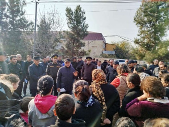 Goranboyda 5 mərtəbəli binada qəzayla bağlı yaranmış vəziyyət nəzarətdədir