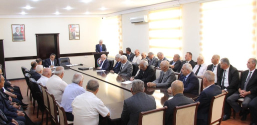 Goranboyda Ağsaqqallar Şurasının hesabat iclası keçirildi
