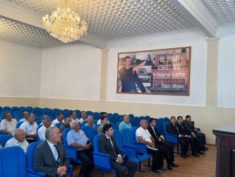 Goranboy Rayon İcra Hakimiyyətində su ehtiyyatlarından səmərəli istifadə olunması ilə bağlı komissiyanın iclası keçirildi