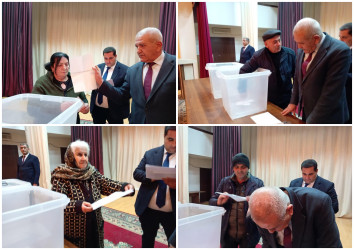 Goranboy şəhərində yeni inşa edilmiş çoxmənzilli yaşayış binalarının mənzillərinin  püşkatma yolu ilə bölgüsü aparıldı