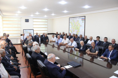 Goranboyda Ağsaqqallar Şurasının hesabat iclası keçirildi