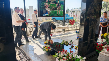 Goranboyda şəhid Səfiyar Məmmədov və Ümid İmamquliyevin il dönümü ilə bağlı məzarları ziyarət olundu