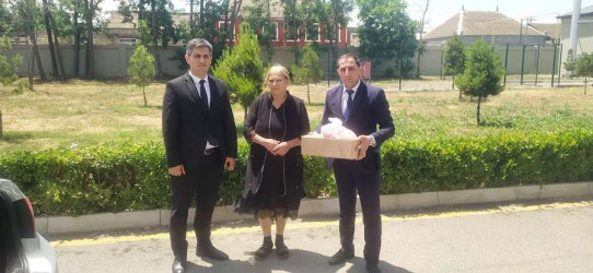 Goranboyda Qurban bayramı münasibətilə şəhid, qazi və aztəminatlı ailələr ziyarət olundu, bayram sovqatları verildi