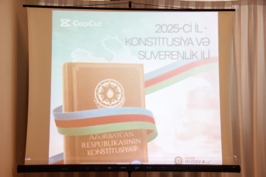 Goranboyda, “Konstitusiya və Suverenlik ili“ çərçivəsində, “Milli mədəniyyətimiz Ulu Öndər Heydər Əliyev ideyalarından güc alır“ mövzusunda tədbir keçirildi