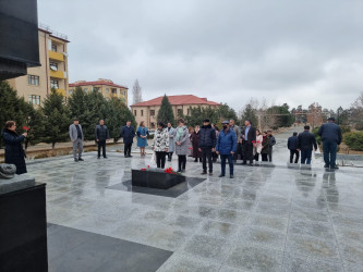 Goranboyda  “Heydər Əliyev: “bu soyqırım bütün bəşəriyyətə qarşı tarixi bir cinayətdir.”    mövzusunda konfrans keçirildi.