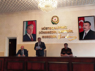 Goranboyda "Fövqəladə halların xəbərdar edilməsi sahəsində koordinasiyanın və birgə fəaliyyətin təşkili, eləcə də mövcud problemlər" mövzusunda seminar-müşavirə keçirildi