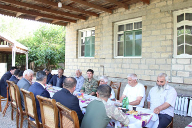 Goranboyda Qurban bayramı ərəfəsində şəhid ailələri və qazilərlə görüş keçirildi