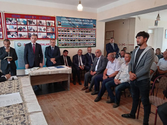 Goranboyda növbəti səyyar qəbul Yuxarı Ağcakənd qəsəbəsində keçirildi