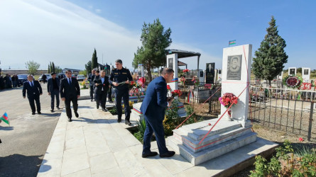 Goranboy rayon Dəliməmmədli şəhər qəbirstanlığında şəhidlərimizin məzarları ziyarət olundu