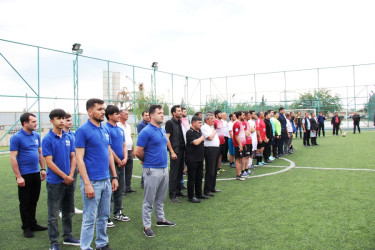 Goranboyda “Konstitusiya və Suverenlik ili” çərçivəsində, Ümummilli Lider Heydər Əliyevin anadan olmasının 102 ci il dönümü ilə bağlı,  təşkil olunan mini futbol üzrə rayon birinciliyinin final oyunu keçirildi
