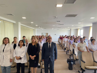 Goranboy rayonunda 15 İyun – Milli Qurtuluş Günü münasibəti ilə “Səhiyyənin inkişafında Heydər Əliyev yolunun rolu” mövzusunda tədbir keçirildi