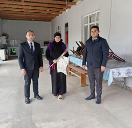 Goranboyda "8 Mart-Beynəlxalq Qadınlar Günü" münasibətilə Goranboy RİH-nin məsul əməkdaşları tərəfindən şəhid ailələrinin  xanımları evlərində ziyarət olundu, onlara  hədiyyələr təqdim edildi.