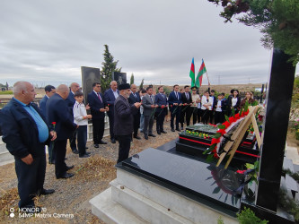 Goranboyda şəhidlərin ildönümü ilə bağlı məzarları ziyarəti davam edir