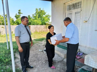 Goranboyda Qurban bayramı mübasibətilə  verilən bayram sovqatları 600 ailəni əhatə edir