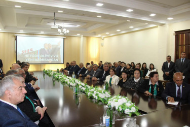 Goranboyda, “Konstitusiya və Suverenlik İli” tədbirləri çərçivəsində, “Ümummilli Lider Heydər Əliyev və müstəqil, suveren Azərbaycan” mövzusunda tədbir keçirildi