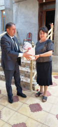 Goranboy rayon İcra Hakimiyyəti tərəfindən, Qurban bayramı mübasibətilə şəhid, qazi, çernobıl əlili və aztəminatlı ailələrə bayram sovqatları verildi