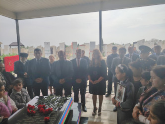 Goranboyda  Aprel  döyüşləri şəhidi  Bəxtiyar  Hüseynovun  ildönümündə məzarı ziyarət edildi, əziz xatirəsi ehtiramla anıldı