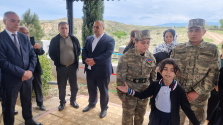 Goranboyda, şəhid Milli Qəhrəman Sərxan Ocaqverdiyevin anım günü ilə bağlı məzarı ziyarət olundu, əziz xatirəsi ehtiramla anıldı
