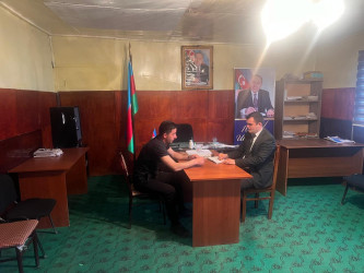Goranboyda vətəndaşların müraciətlərinə xüsusi diqqət yetirilir
