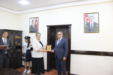 Goranboy Rayon ümumtəhsil məktəblərində yüksək nəticə göstərmiş, müxtəlif müsabiqələrdə fərqlənən şagirdlərlə görüş keçirildi