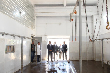 Goranboyda Qurban bayramı münasibətilə vətəndaşlara sağlam və təhlükəsiz ət məhsullarının təqdim olunmasını təmin etmək məqsədilə ət kəsimi məntəqəsinə baxış keçirildi