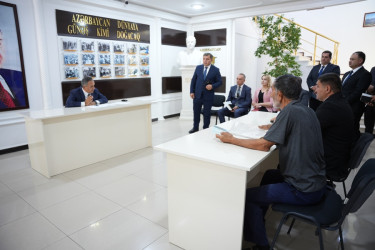 Goranboy rayon İcra Hakimiyyətində vətəndaşların növbəti qəbulu keçirildi