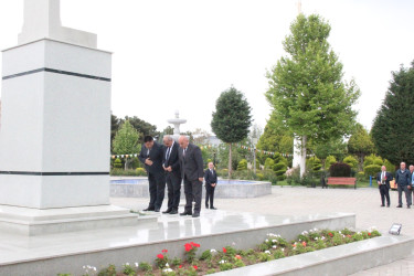 Goranboy rayonunda Ümummilli Lider Heydər Əliyevin anadan olmasının 103-cü ildönümü ilə bağlı “Heydər Əliyev irsi: Su və kənd təsərrüfatının davamlı inkişafı” mövzusunda tədbir keçirildi