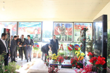 “27 sentyabr-Anım Günü”nün beşinci ildönümü ilə bağlı Balakürd qəbirstanlığında və Şəhidlər Xiyabanında şəhidlərimizin məzarları ziyarət olundu