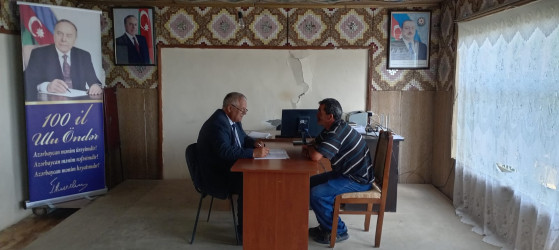 Goranboyda vətəndaş qəbulları davam edir