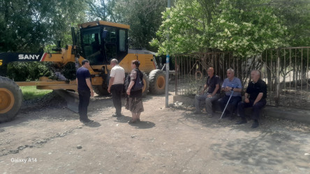 Goranboyda şəhidin adını daşıyan küçənin cari təmir işlərinə başlanıldı
