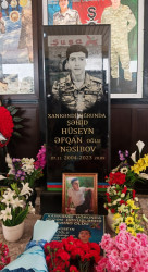 Goranboyda şəhid Nəsibov Hüseyn Əfqan oğlunun il dönümü ilə bağlı məzarı ziyarət olundu