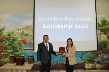 Goranboyda  “Sahibkarlar günü” ilə bağlı tədbir keçirildi
